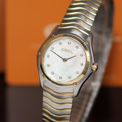 27135948a - EBEL Sport Lady ladies wristwatch reference 1256F21, quartz, stainless steel/gold ...