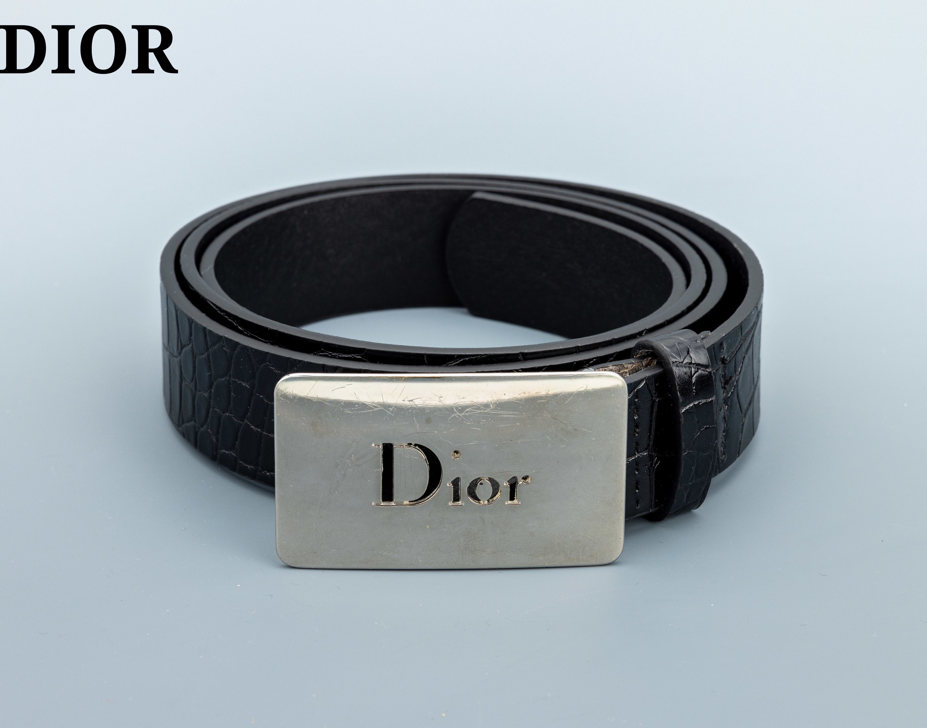 Image 27136264 - DIOR Gürtelschließe, Metall versilbert, rechteckig mit abgerundeten Ecken, DIOR ...