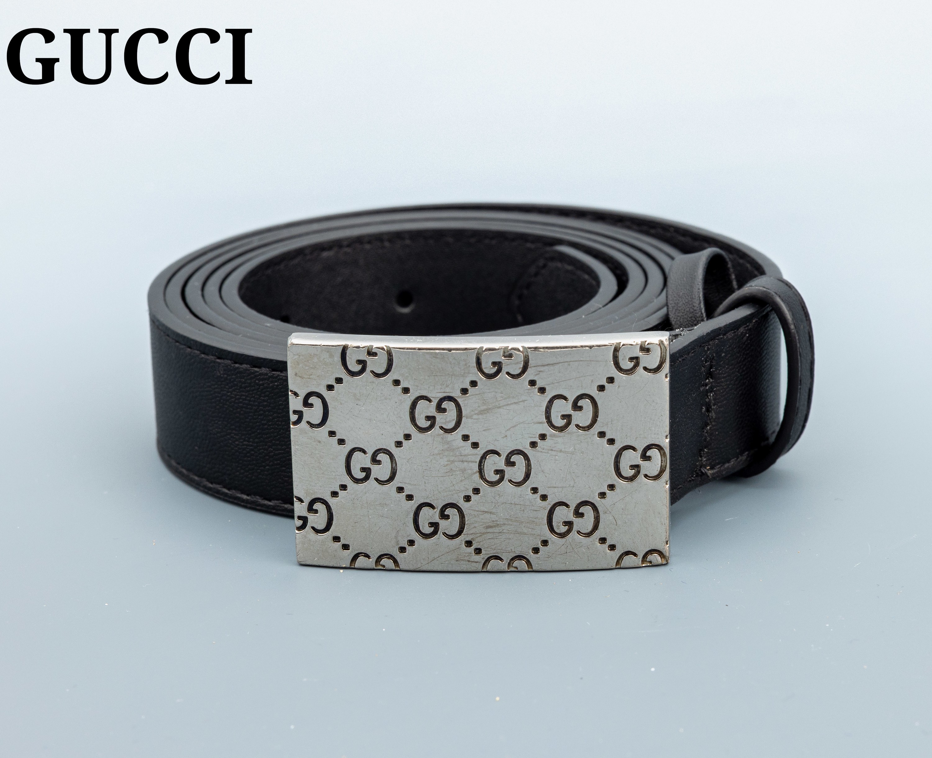 Image 27136267 - GUCCI Gürtelschließe, Metall, rechteckige Schließe mit geprägtem sogn. ...