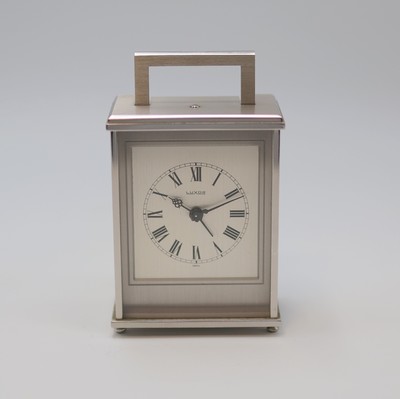 Image LUXOR table clock with alarm, Switzerland around 1975, winding, hand-setting as well as ...
