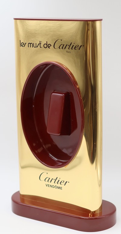 27136274c - CARTIER 2 Schaufensterdisplays, 1x für Cartier Vendome, dekorativ, M. ca. 35,5 x 35 cm ...