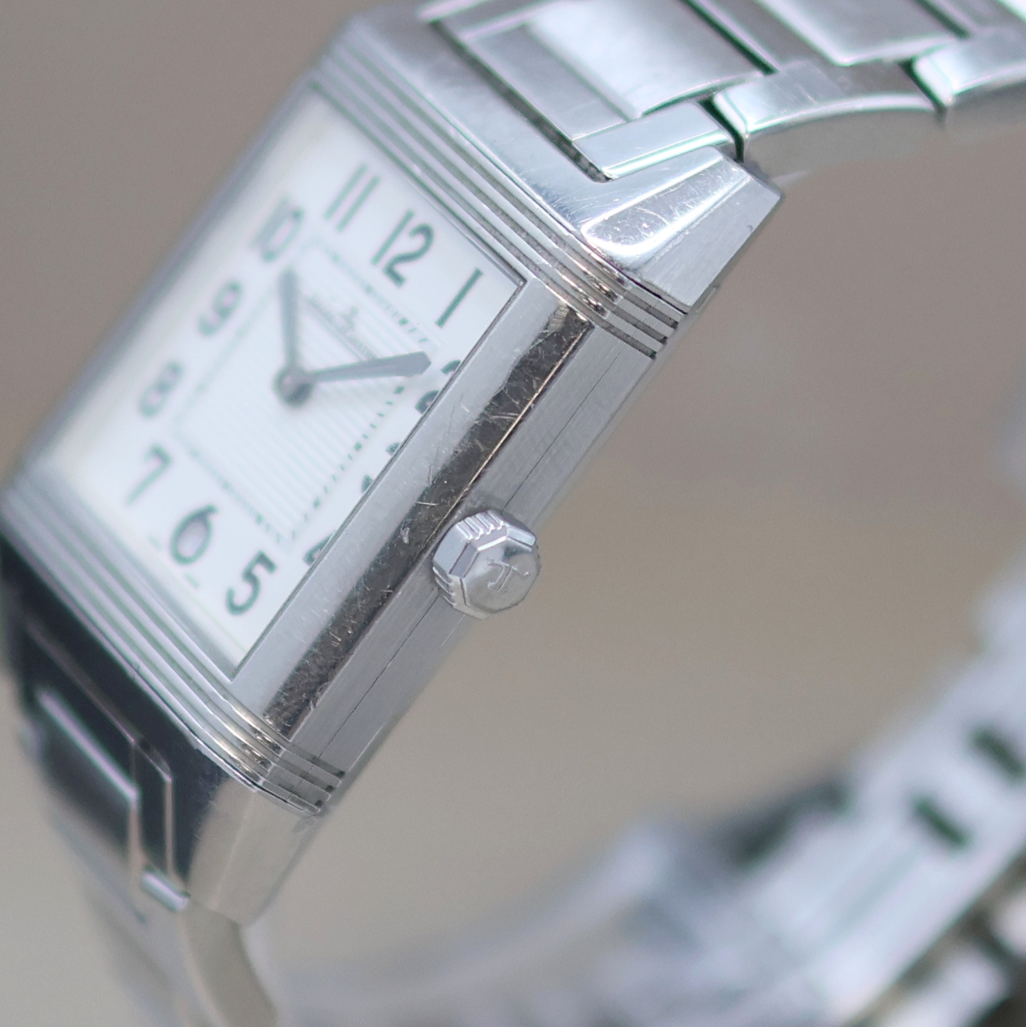 Detail c: Jaeger-LeCoultre Reverso Squadra Armbanduhr Referenz 234.8.66, Schweiz verk. lt. beil. Pap. 03/2015, Automatik, um 180 Grad drehb. Wendegeh. inkl. ...