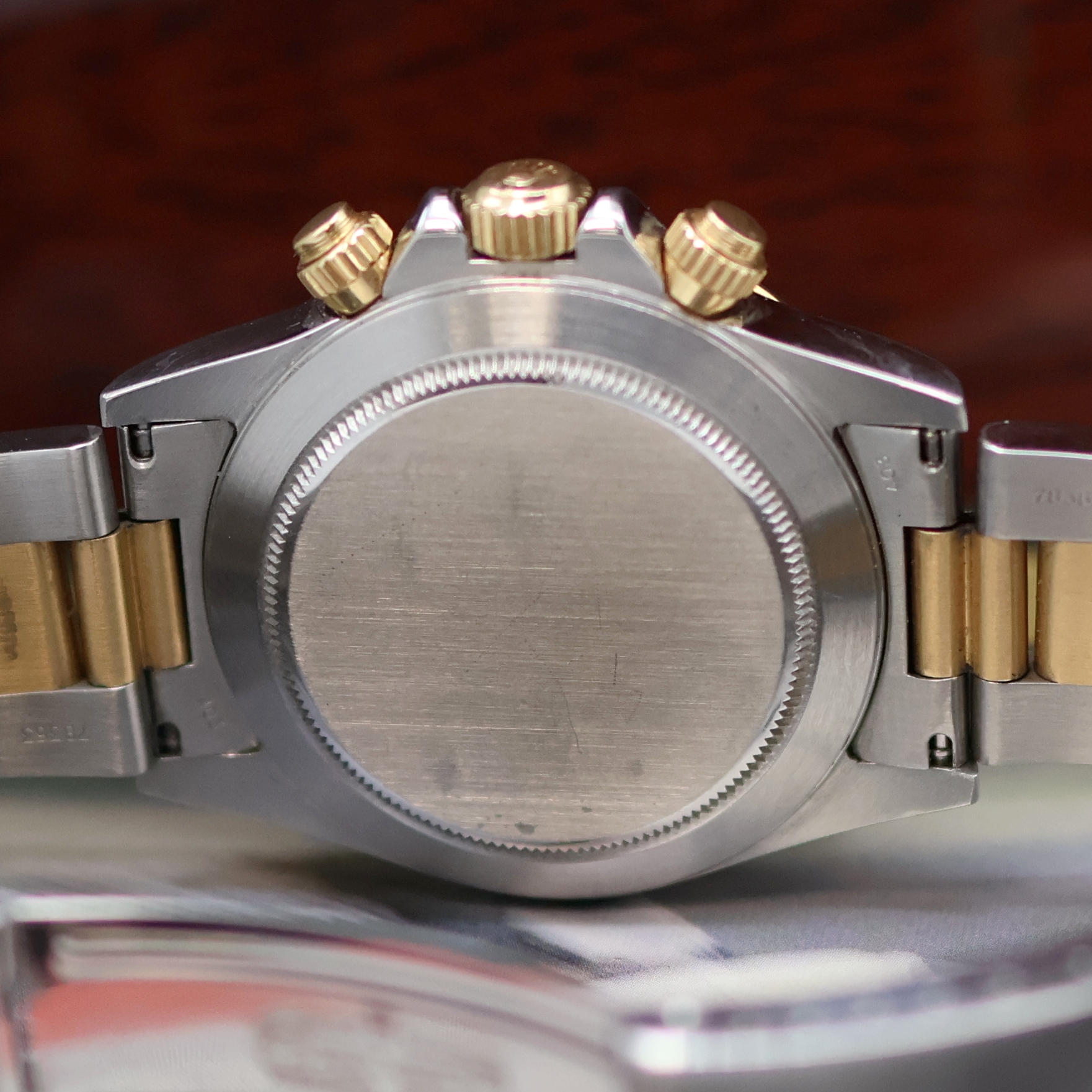 Detail h: ROLEX Oyster Perpetual Cosmograph Daytona Herrenchronograph Referenz 16523, Schweiz verk. lt. beil. Pap. 1993, Automatik, Chronometer der Superlative ...