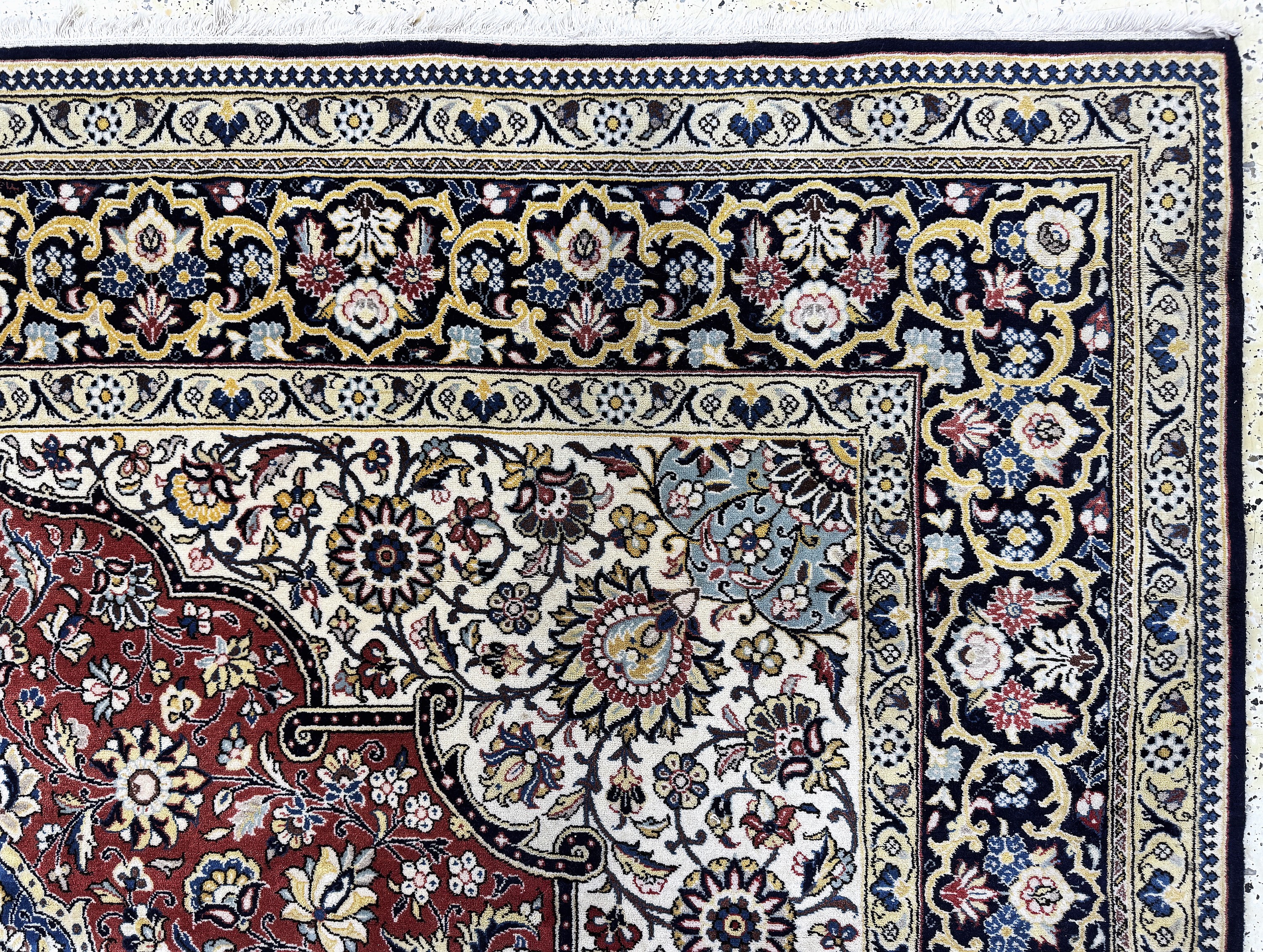 Detail f: Ghom alt, Persien, Mitte 20.Jhd, Wolle mit Seide, ca. 365 x 250 cm, EHZ: 2