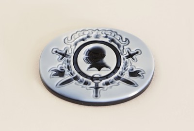 Image Loser Lagenachat, oval, Intaglio, Kreuzrittersymbolik