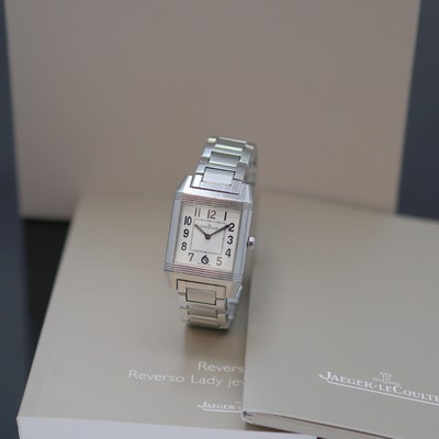 Image Jaeger-LeCoultre Reverso Squadra wristwatch reference 234.8.66, Switzerland sold ...