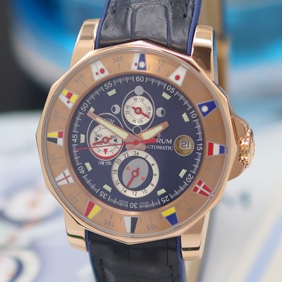 27136315a - CORUM Admiral`s Cup ´Marée´ chronometer 18k pink gold gents wristwatch reference ...