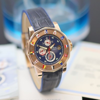 27136315b - CORUM Admiral`s Cup ´Marée´ chronometer 18k pink gold gents wristwatch reference ...