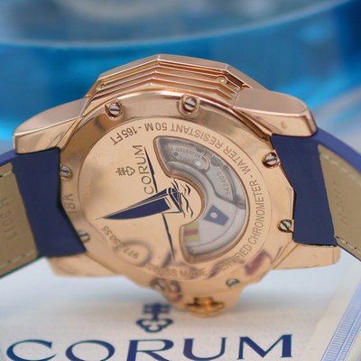 27136315g - CORUM Admiral`s Cup ´Marée´ chronometer 18k pink gold gents wristwatch reference ...