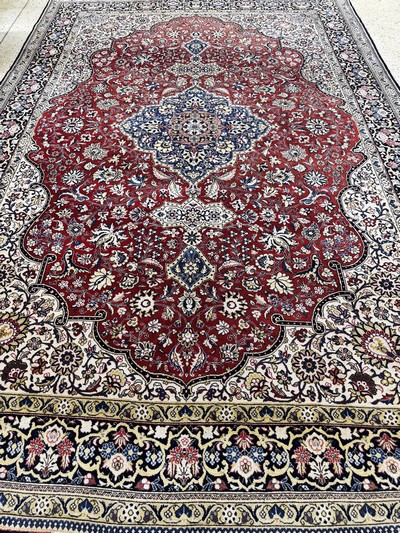 27136321h - Ghom alt, Persien, Mitte 20.Jhd, Wolle mit Seide, ca. 365 x 250 cm, EHZ: 2 ...