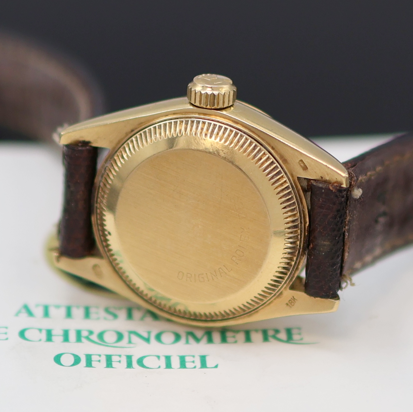 Detail d: ROLEX Datejust Damenarmbanduhr in GG 750/000 Referenz 69178, LC 100, Automatik, Chronometer der Superlative, Oystergeh. m. geriffelter Lünette, ...