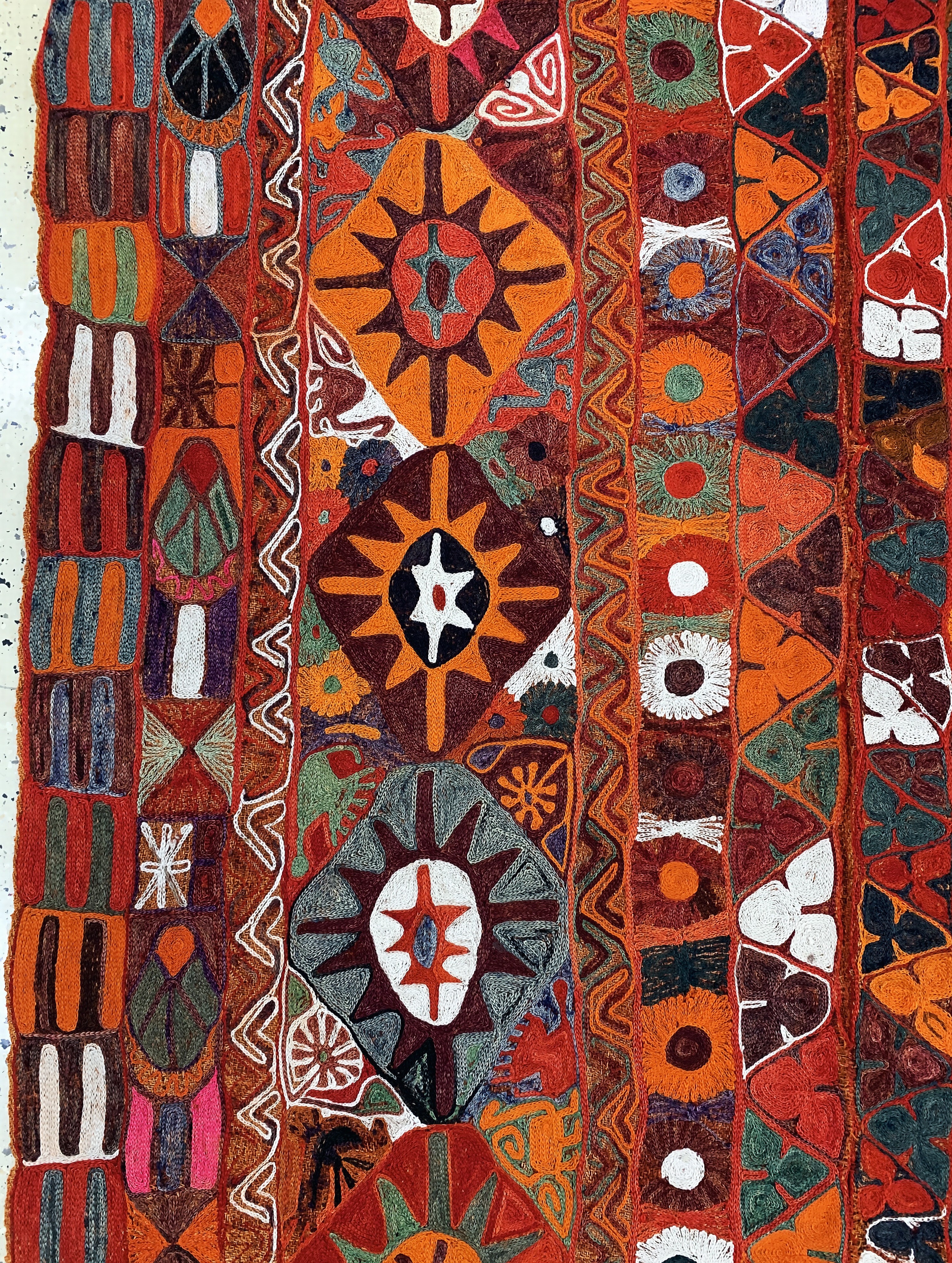 Detail c: Hochzeit-Kelim, Uzbekistan, Anfang 20.Jhd, Wolle auf Wolle, ca. 260 x 170 cm, EHZ: 1-2