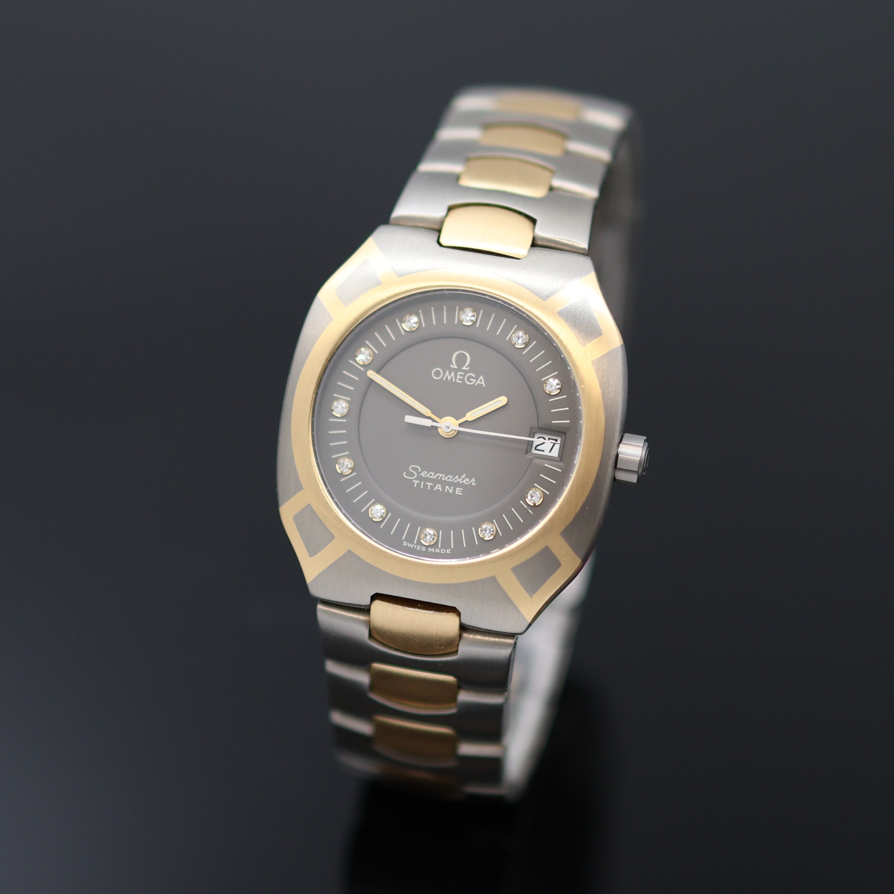 Image 27136691 - OMEGA Herrenarmbanduhr Seamaster Polaris Referenz 3961100/3961121, quarz, ...