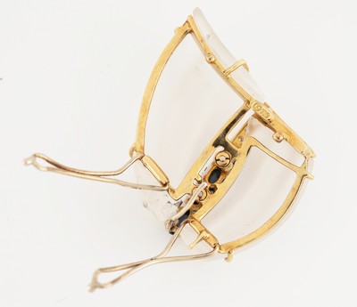 27136601f - OTTO KLEIN Aquamarin-Collier mit 18 kt Gold Opal-Saphir-Brillant-Perl-Mittelteil, GG ...