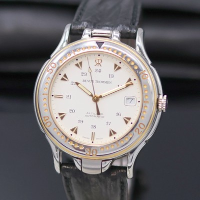 27136636a - REVUE THOMMEN Herrenarmbanduhr Modell Altiland, Schweiz um 1995, Automatik, ...