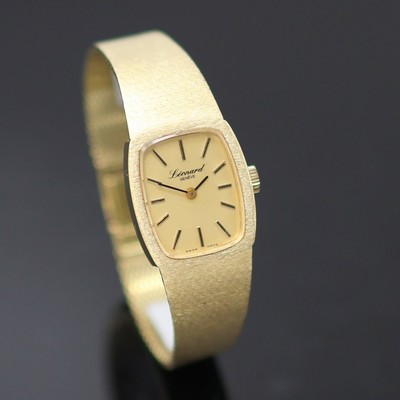 27136668b - LEONARD Damenarmbanduhr in GG 585/000, Handaufzug, Schweiz um 1965, 2-teil. Geh. inkl. ...