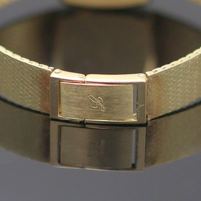 27136668d - LEONARD Damenarmbanduhr in GG 585/000, Handaufzug, Schweiz um 1965, 2-teil. Geh. inkl. ...