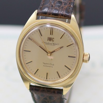 27136670a - IWC Yacht-Club Herrenarmbanduhr in GG 750/000 Referenz 811 A, Automatik, Boden verschr., ...