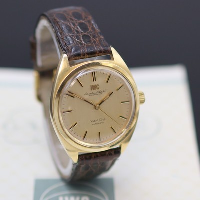 27136670b - IWC Yacht-Club Herrenarmbanduhr in GG 750/000 Referenz 811 A, Automatik, Boden verschr., ...