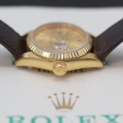 27136672c - ROLEX Datejust Damenarmbanduhr in GG 750/000 Referenz 69178, LC 100, Automatik, ...