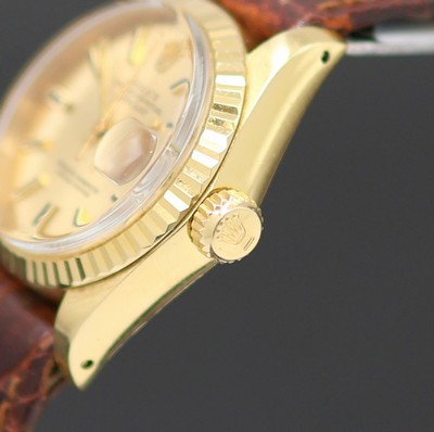 27136673c - ROLEX Oyster Perpetual Datejust Damenarmbanduhr in GG 750/000 Referenz 6917, Schweiz um ...