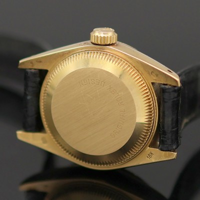 27136674e - ROLEX seltene Damenarmbanduhr Oyster Perpetual Datejust in GG 750/000 Referenz 69008, ...