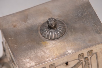 27136677b - Großer Tafelaufsatz im Art Deco-Stil, H.R.W. Fink, Düsseldorf, Nachkriegszeit, ...
