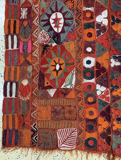 27136678b - Hochzeit-Kelim, Uzbekistan, Anfang 20.Jhd, Wolle auf Wolle, ca. 260 x 170 cm, EHZ: 1-2 ...