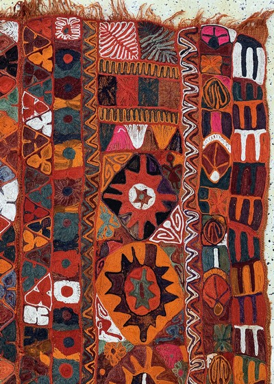 27136678f - Hochzeit-Kelim, Uzbekistan, Anfang 20.Jhd, Wolle auf Wolle, ca. 260 x 170 cm, EHZ: 1-2 ...