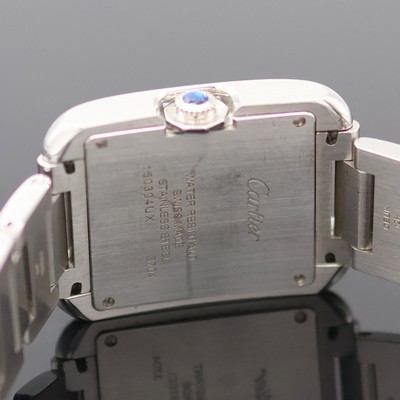 27136693e - CARTIER Tank Anglaise Armbanduhr Referenz 3704, quarz, Edelstahlgeh. inkl. orig. ...