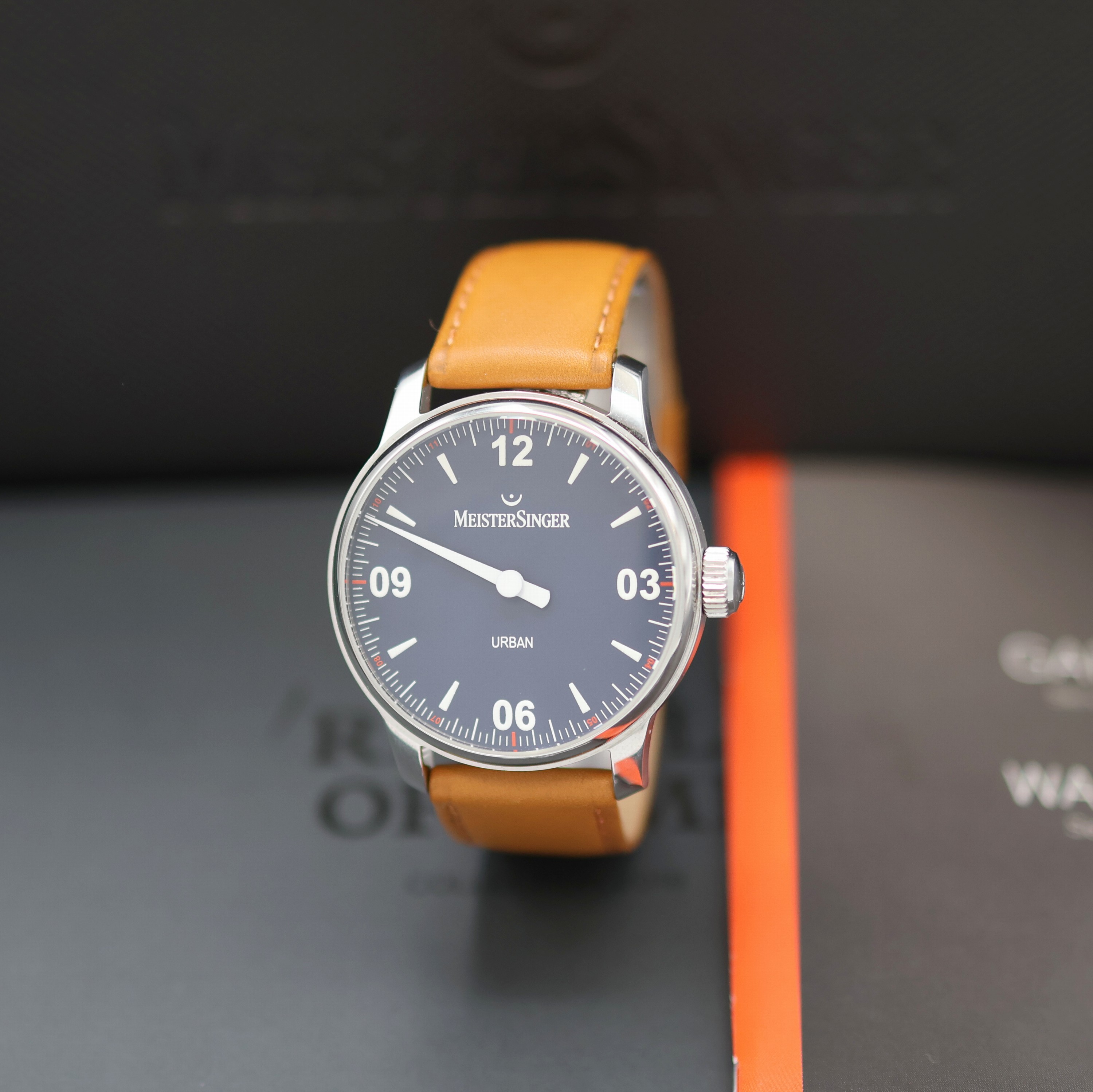 Image 27136788 - MEISTERSINGER Urban Einzeiger- Herrenarmbanduhr, Automatik, beids. vergl. Geh. in ...