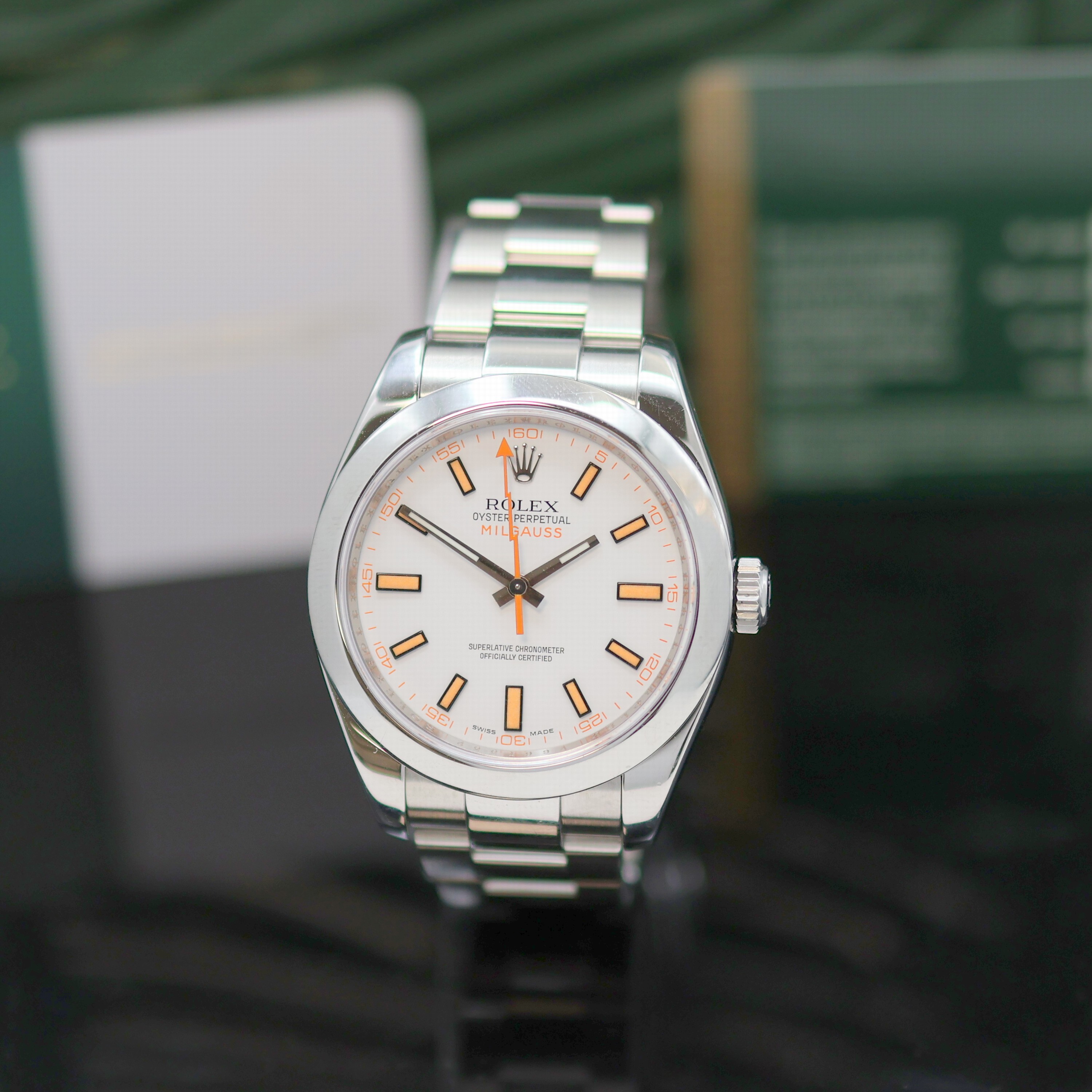 Image 27136790 - ROLEX Oyster Perpetual Milgauss Herrenarmbanduhr Referenz 116400, Automatik,LC 100, ...