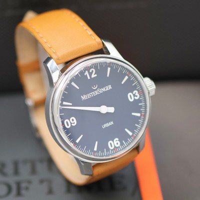 27136788b - MEISTERSINGER Urban Einzeiger- Herrenarmbanduhr, Automatik, beids. vergl. Geh. in ...
