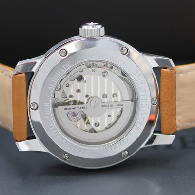 27136788e - MEISTERSINGER Urban Einzeiger- Herrenarmbanduhr, Automatik, beids. vergl. Geh. in ...