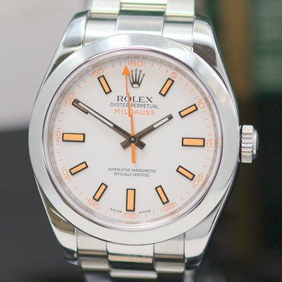 27136790a - ROLEX Oyster Perpetual Milgauss Herrenarmbanduhr Referenz 116400, Automatik,LC 100, ...