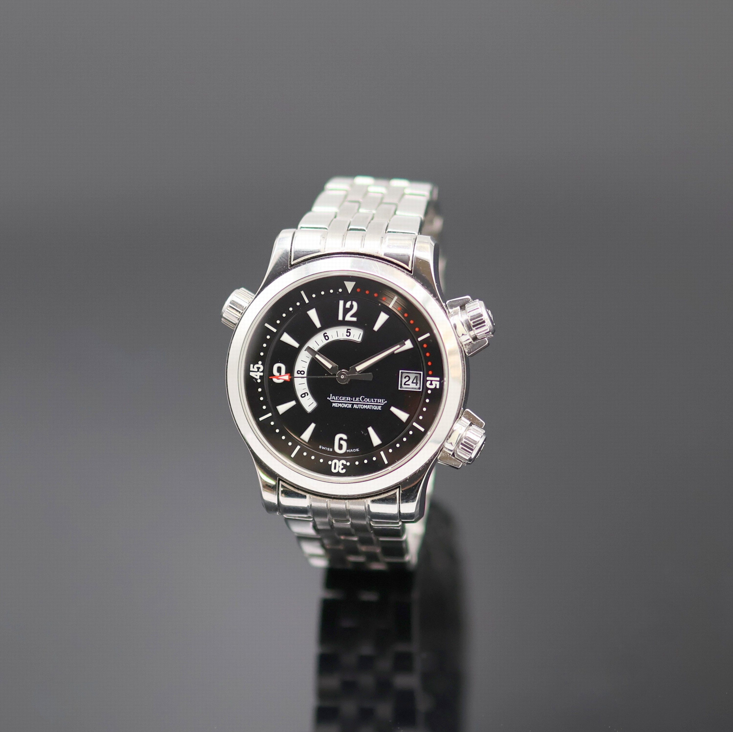 Image 27136812 - Jaeger-LeCoultre Master Compressor Memovox Herrenarmbanduhr Referenz 146.8.97/1, Schweiz ...