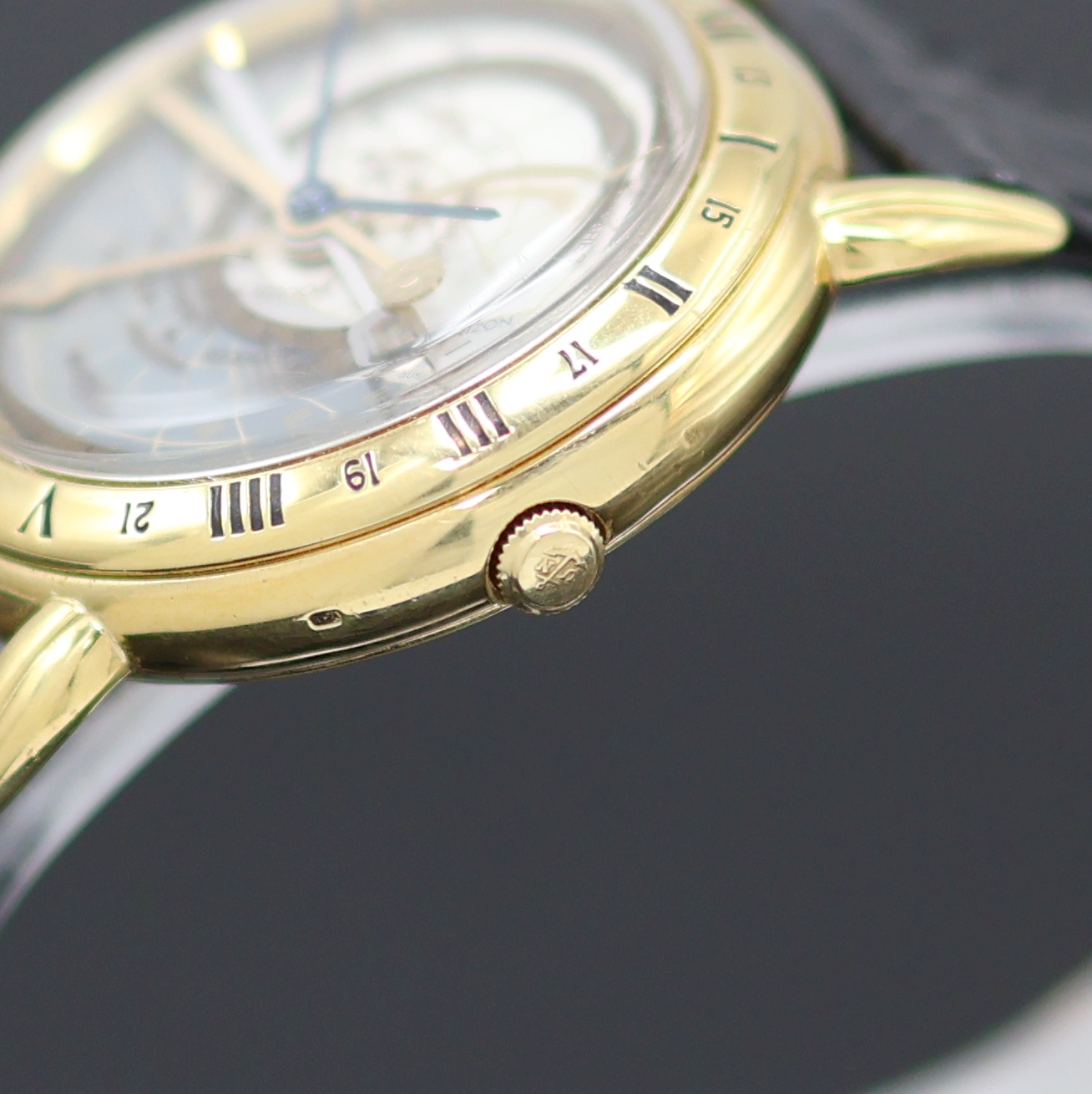 Detail c: ULYSSE NARDIN feine und seltene, astronomische Herrenarmbanduhr Astrolabium Galileo Galilei in GG 750/000 Referenz 951-22, Schweiz um 1990, ...