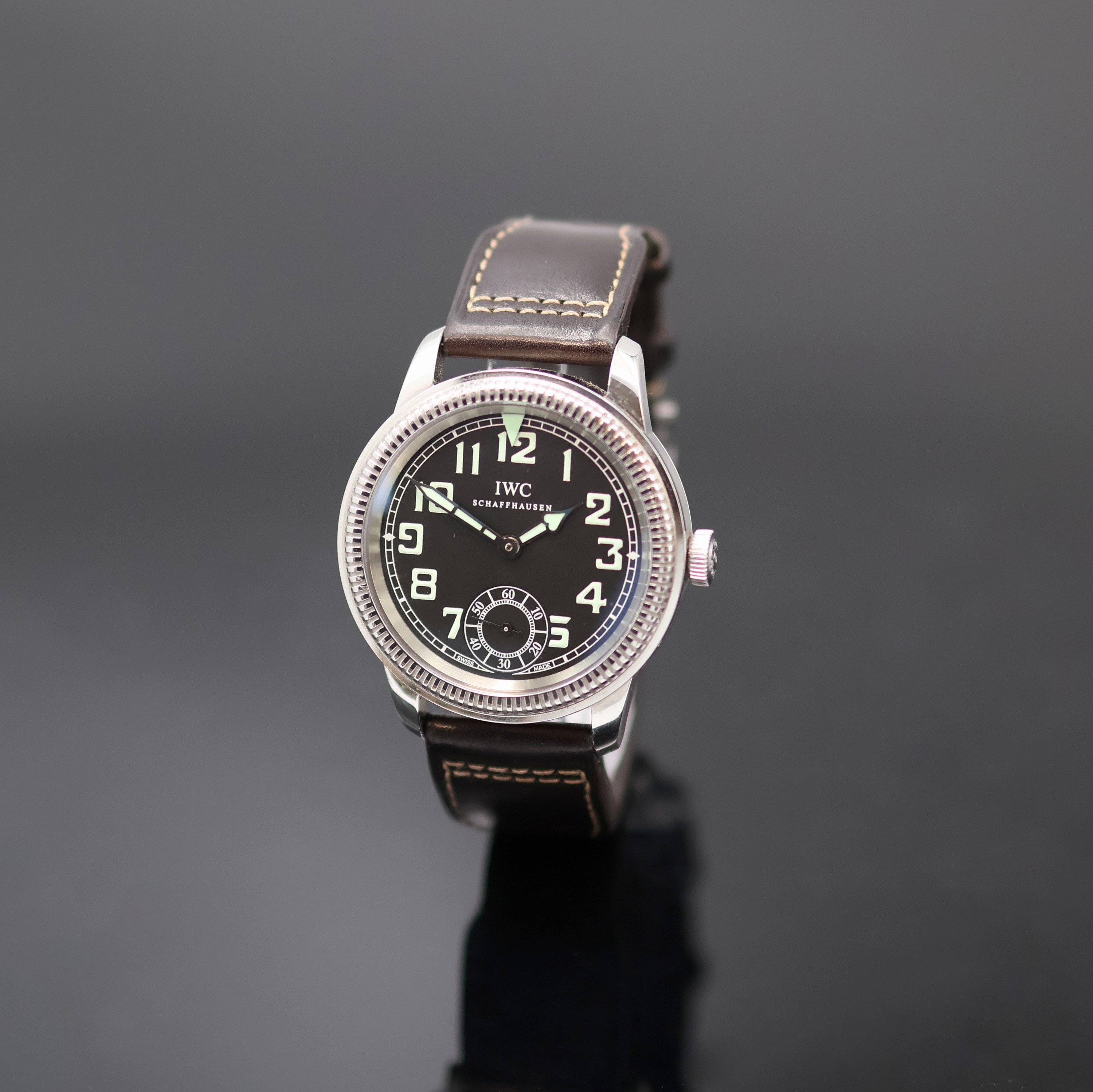 Image 27136817 - IWC Fliegeruhr Referenz IW3254, Schweiz um 2010, Handaufzug, beids. vergl. Edelstahlgeh. ...