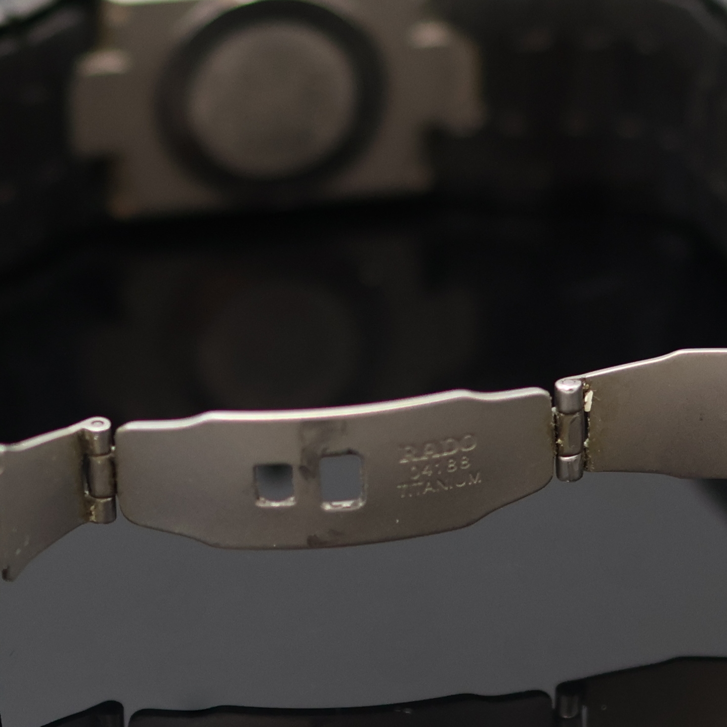 Detail d: RADO Diastar Armbanduhr Referenz 152.0347.3, quarz, Geh. u. Band in High-Tech Keramik, dopp. Faltschl. in Titan, Stahlboden aufgedr.,schwarzes ...