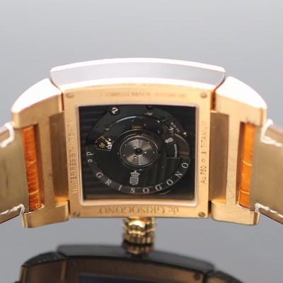 27136813g - DE GRISOGONO Instrumento N°Uno diamantbesetzte Herrenarmbanduhr in RoseG 750/000 und ...