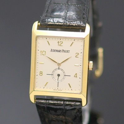 27136814a - AUDEMARS PIGUET Edward Piguet rechteckige Armbanduhr in GG 750/000, Schweiz um 1990, ...
