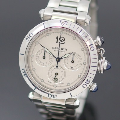 27136816a - CARTIER Pasha Armbandchronograph Referenz 2113, Schweiz um 1995, Automatik, beids. ...