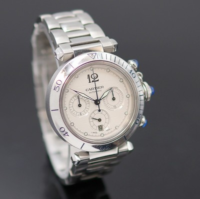 27136816b - CARTIER Pasha Armbandchronograph Referenz 2113, Schweiz um 1995, Automatik, beids. ...