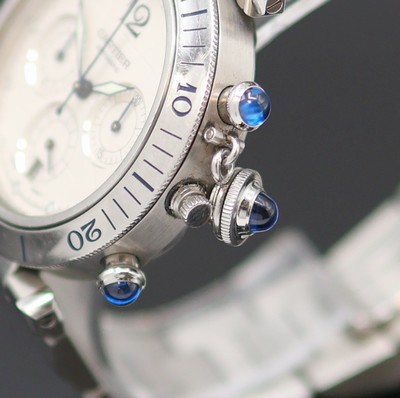 27136816d - CARTIER Pasha Armbandchronograph Referenz 2113, Schweiz um 1995, Automatik, beids. ...