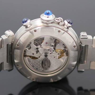 27136816f - CARTIER Pasha Armbandchronograph Referenz 2113, Schweiz um 1995, Automatik, beids. ...