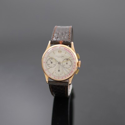 Image UNIVERSAL GENEVE Compax Schaltradchronograph in Rosegold 750/000 Referenz 12278 mit der ...
