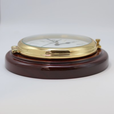 27136843b - WEMPE Set bestehend aus Schiffswanduhr und Barometer, Deutschland um 2000, quarz- ...
