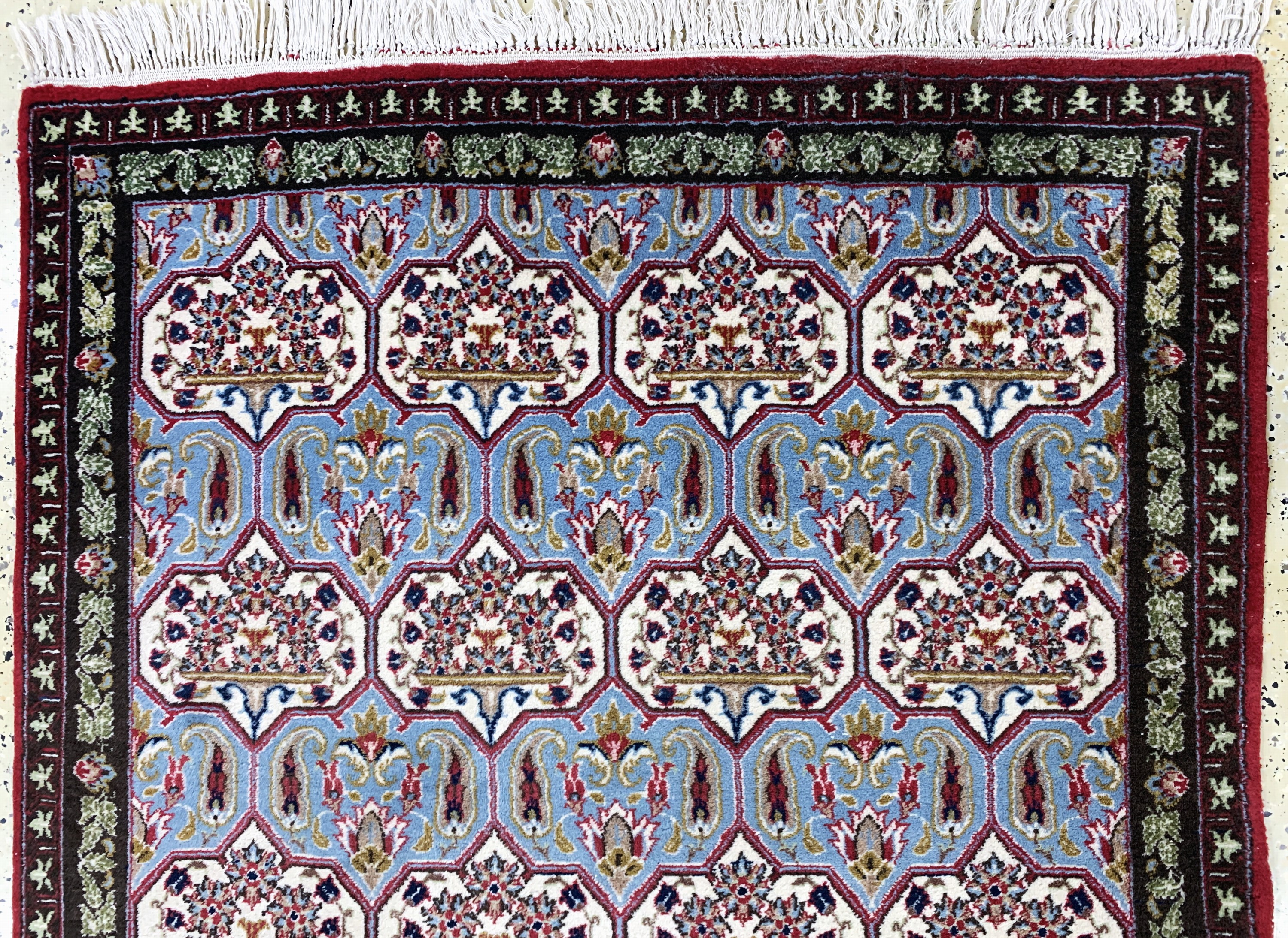 Detail a: Gholtogh, Persien, Ende 20.Jhd, Wolle auf Baumwolle, ca. 170 x 125 cm, EHZ: 2