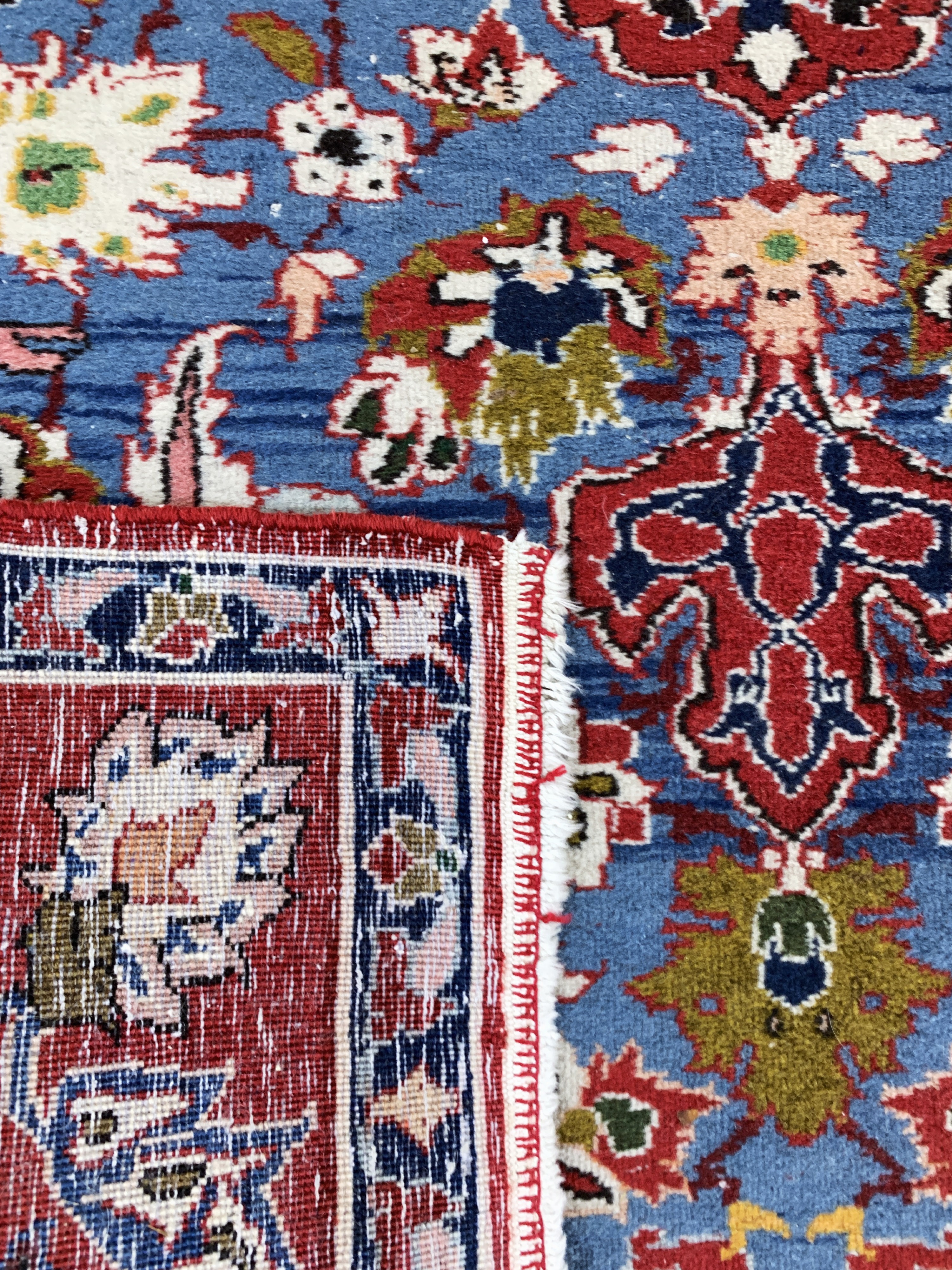 Detail d: Najafabad, Persien, Mitte 20.Jhd, Wolle aufBaumwolle, ca. 153 x 107 cm, EHZ: 3