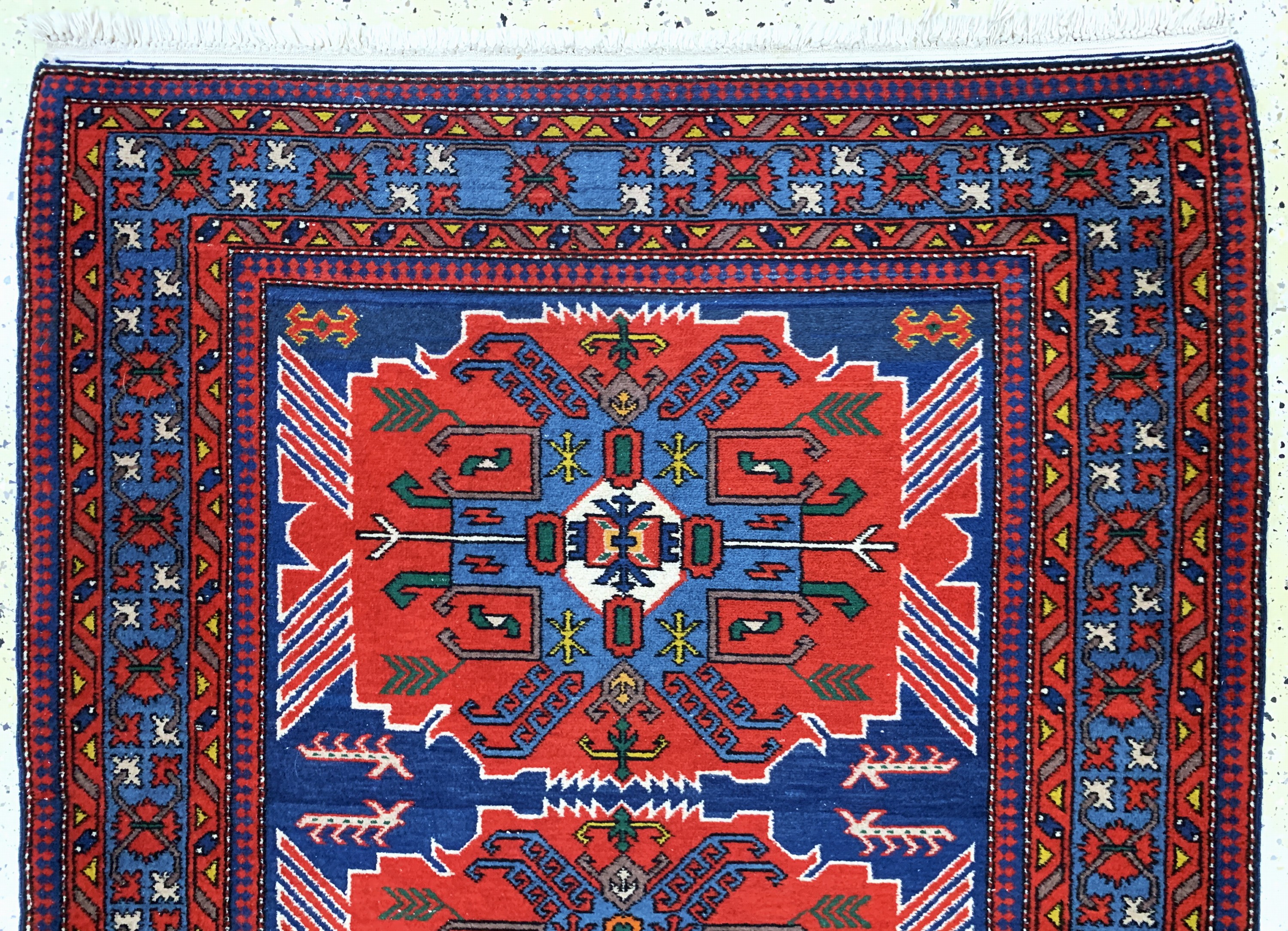 Detail a: Eriwan alt, Armenien, Mitte 20.Jhd, Wolle auf Baumwolle, ca. 193 x 123 cm, EHZ: 2